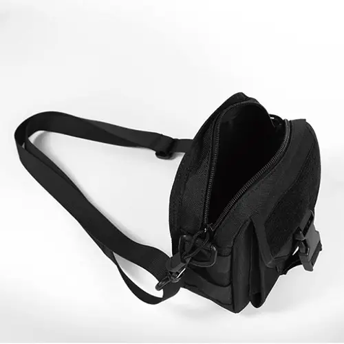  Compact Tactical Crossbody Bag with Buckle Closure and Adjustable Strap